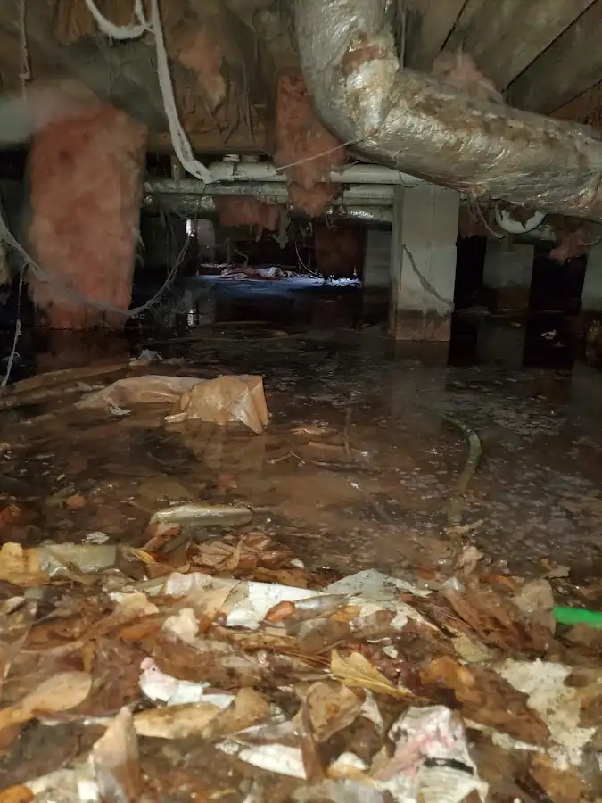 Crawl space flood assessment for Commercial Water Damage Restoration in Sitka